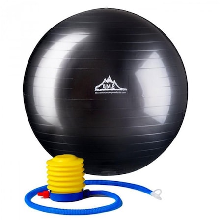 Black Mountain Products 45 cm. Static Strength Exercise Stability Ball, Black BL39231
